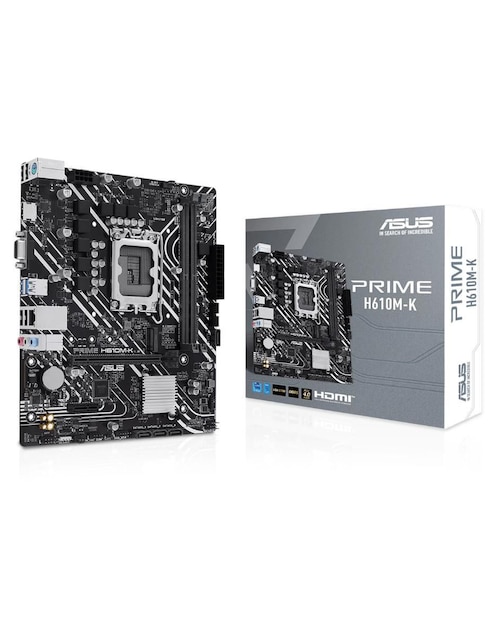 Tarjeta Madre Prime H610M-K compatible con procesador Intel Tarjeta Madre Prime H610M-K compatible con procesador Intel