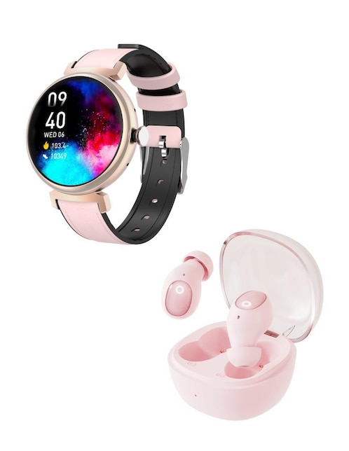 Smartwatch Swiss Code Combo Mint AMOLED + Nub para mujer