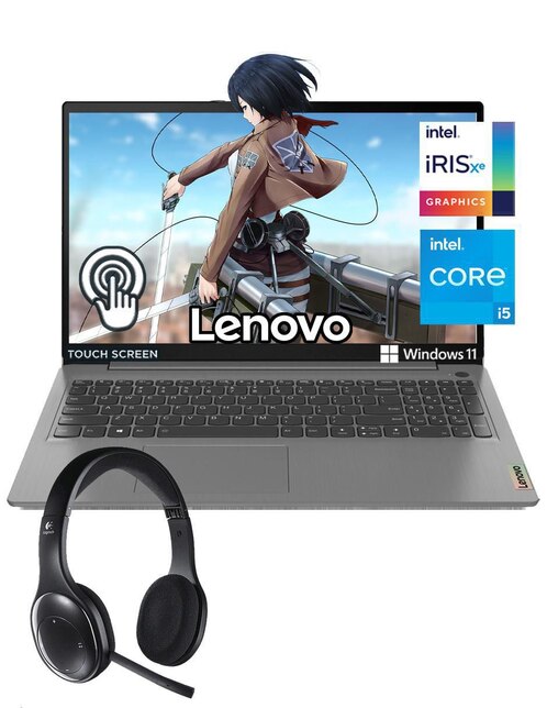 Laptop Lenovo Ideapad 3 15.6 Pulgadas Full HD Intel Core i5 Intel Iris XE 8 GB RAM 512 GB SSD + Audífonos