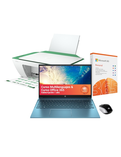 Laptop Thin & Light HP Pavilion 15.6 pulgadas Full HD Intel Core i5 16 GB RAM 512 GB SSD + mouse + impresora + licencia Office