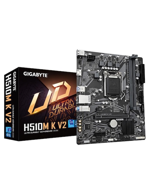 Tarjeta madre Gigabyte H510M K V2 con procesador intel