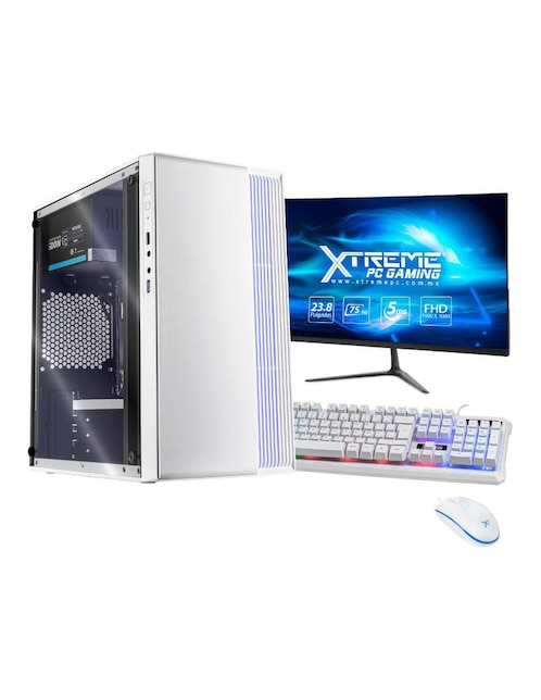 Computadora Gamer Xtreme PC Gaming XTBRR516GBRENOIRMWV2 23.8 pulgadas Full HD AMD Ryzen 5 AMD Radeon Graphics 16 GB RAM 500 GB SSD