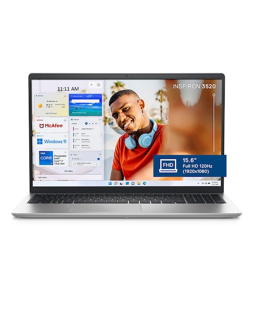 Laptop Dell Inspiron 3520 15.6 pulgadas Full HD Intel Core i7 Intel Iris XE 16 GB RAM 1 TB SSD