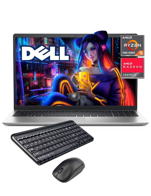 Laptop Dell 3535 15.6 pulgadas Full HD AMD Ryzen 5 AMD Radeon 8 GB RAM 512 GB SSD + teclado + mouse