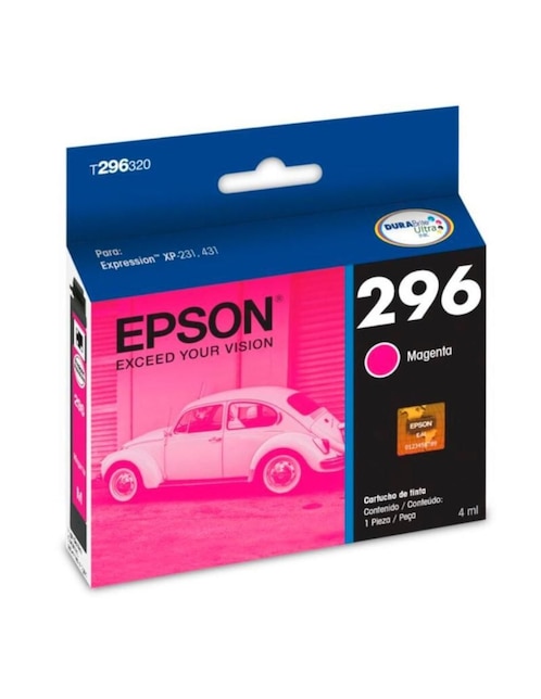 Cartucho tinta original Epson T296 magenta