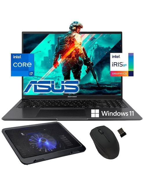 Laptop ASUS Vivobook F1605ZA 16 pulgadas HD Intel Core i7 Intel Iris Xe 16 GB RAM 512 GB SSD