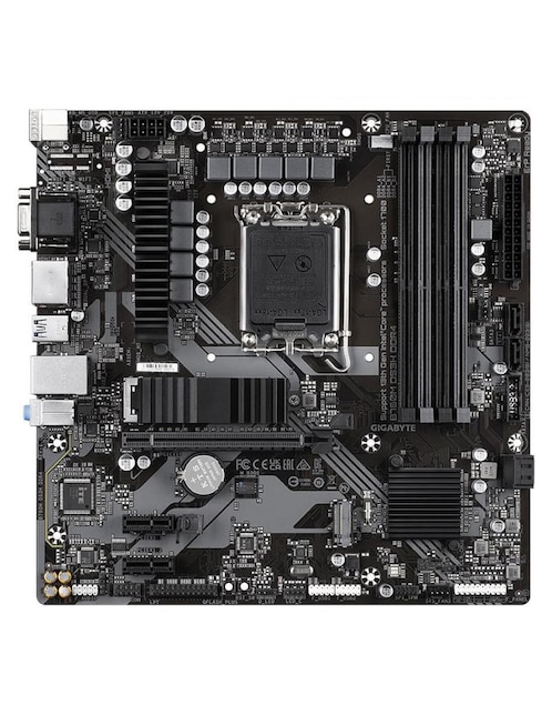 Tarjeta madre Gigabyte B760M con procesador Intel