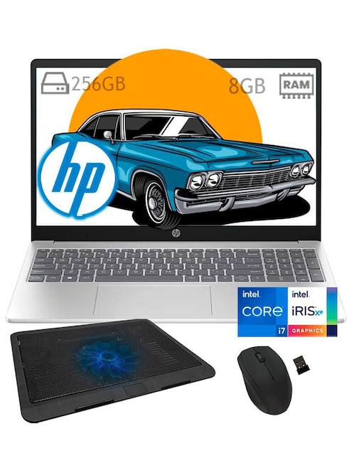 Laptop HP 15-fd0707st 15.6 pulgadas Full HD Intel Core i7 Intel Iris XE 8 GB RAM 256 GB SSD