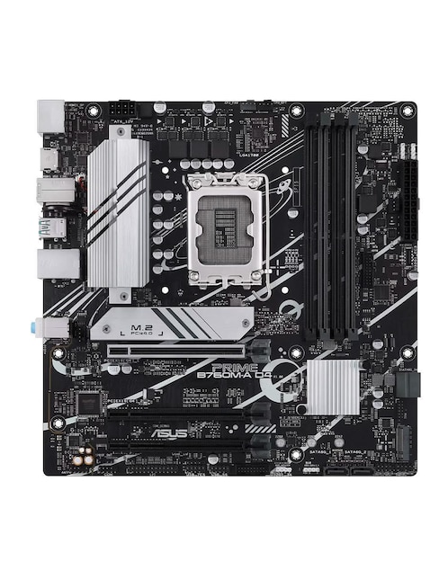 Tarjeta madre ASUS Prime B760M A D4 con procesador Intel