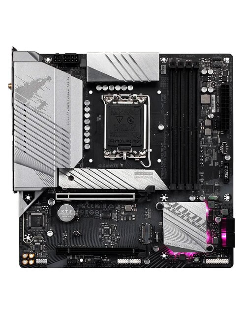 Tarjeta madre Aorus B760M Elite Hacha con procesador Intel