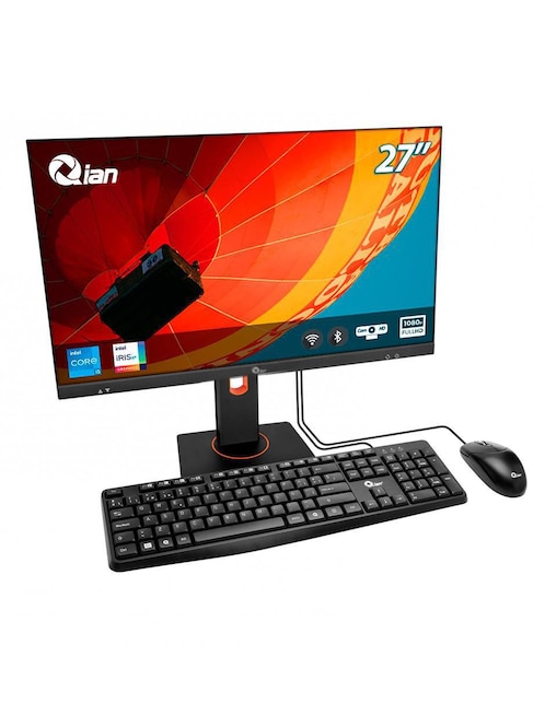 Computadora All in One Qian QZI-27515-KW 27 pulgadas Full HD Intel Core i5 Intel Iris XE 16 GB RAM 512 GB SSD