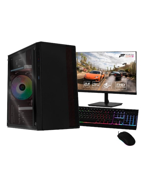 Computadora Gamer Xtreme PC Gaming XTACR516GBRENOIRMB 23.8 pulgadas Full HD AMD Ryzen 5 AMD Radeon Graphics 16 GB RAM 500 GB SSD