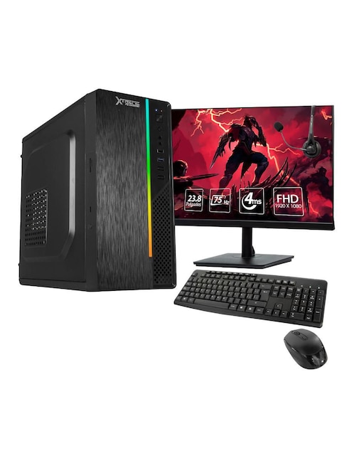 Computadora Gamer Xtreme PC Gaming XTPCR516GBVEGA7MUB 23.8 pulgadas Full HD AMD Ryzen 5 AMD Radeon Graphics 16 GB RAM 500 GB SSD