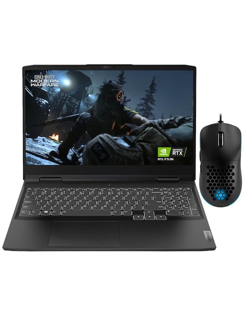 Laptop Gamer Lenovo Gaming 3 15.6 pulgadas Full HD AMD Ryzen 5 NVIDIA GeForce RTX 3050 16 GB RAM 512 GB SSD