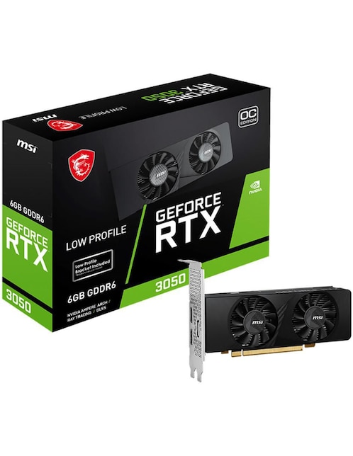 Tarjeta de video MSI GeForce RTX 3050 LP OC