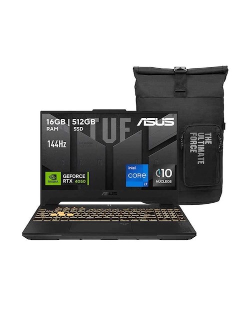 Laptop gamer Asus Tuf Gaming A15 15.6 pulgadas Full HD Intel Core i7 NVIDIA GeForce RTX 4050 16 GB RAM 512 GB SSD