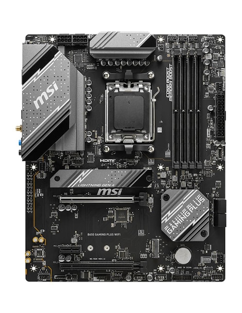 Tarjeta madre MSI B650 Gaming Plus Wifi con procesador AMD