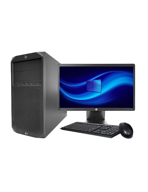 Computadora de escritorio HP Z2 Tower G4 Workstation Intel Xeon NVIDIA Quadro RTX 4000 16 GB RAM 480 GB SSD