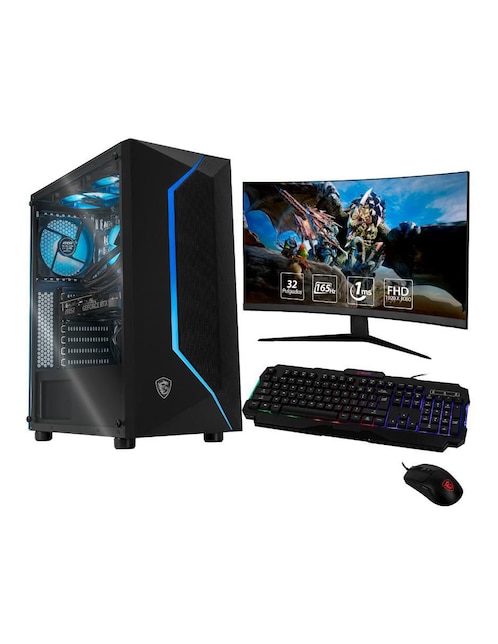 Computadora gamer Xtreme PC Gaming Xtmsir732gb4060timv 32 pulgadas Full HD AMD Ryzen 7 NVIDIA Geforce RTX 4060 Ti 32 GB RAM 2 TB HDD 500 GB SSD