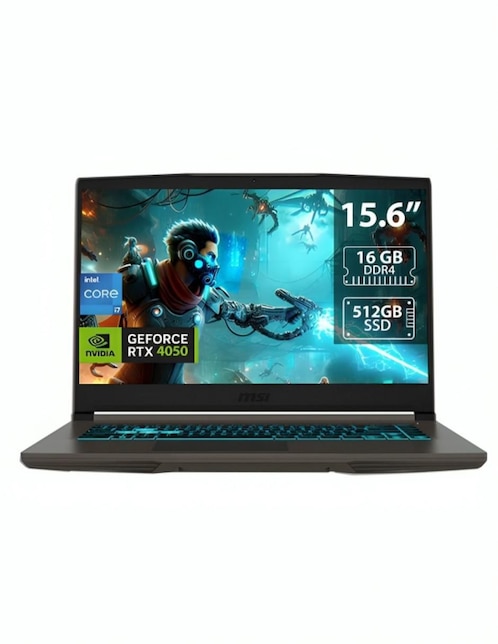 Laptop gamer MSI 9S7-16R831-1859 15.6 pulgadas HD Intel Core i5 NVIDIA GeForce RTX 3050 16 GB RAM 512 GB SSD