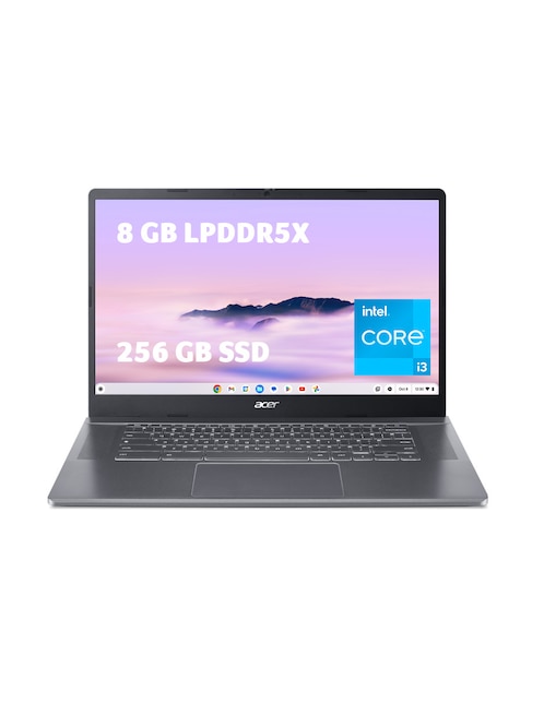 Laptop thin & light Acer Chromebook Plus 515 15.6 pulgadas Full HD Intel Core i3 Intel UHD Graphics 8 GB RAM 256 GB SSD