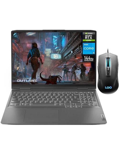 Laptop Gamer Lenovo LOQ 16IRH8 16 pulgadas WUXGA Intel Core i5 NVIDIA GeForce RTX 4050 32 GB RAM 1.5 TB SSD