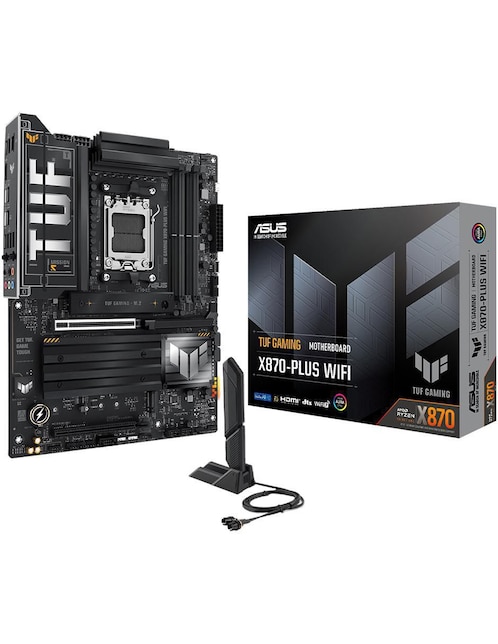 Tarjeta madre ASUS TUF Gaming X870-Plus con procesador AMD
