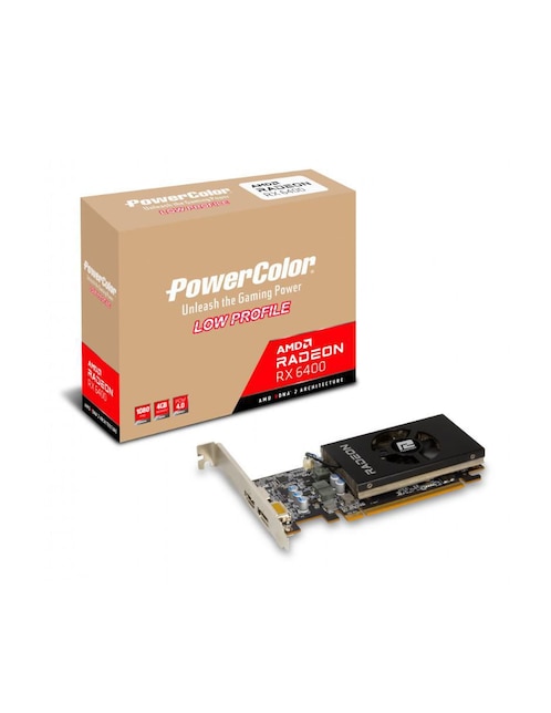 Tarjeta de video Power Color RX 6400 Low Profile