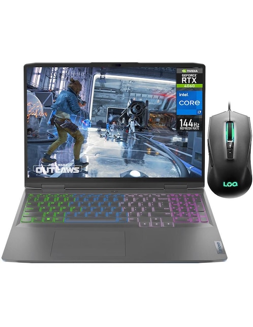 Laptop gamer Lenovo Loq 16IRH8 16 pulgadas WUXGA Intel Core i7 NVIDIA GeForce RTX 4060 32 GB RAM 1.5 TB SSD