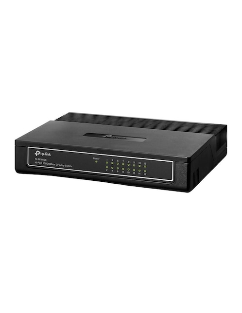 Conmutador ethernet Alámbrico Tp Link TL-SF1016D 16PTS