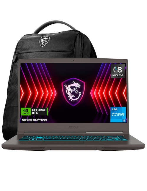 Laptop gamer MSI Thin 15 B12VE-1858MX 15.6 pulgadas Full HD Intel Core i5 NVIDIA GeForce RTX 4050 16 GB RAM 512 GB SSD