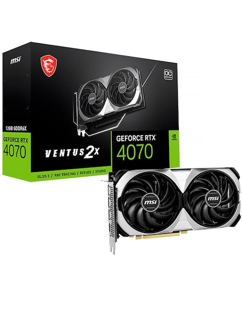 Tarjeta de video MSI RTX 4070 Ventus 2x E1