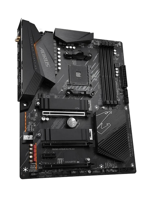Tarjeta madre Gigabyte B550M Aorus Elite Ax con procesador AMD