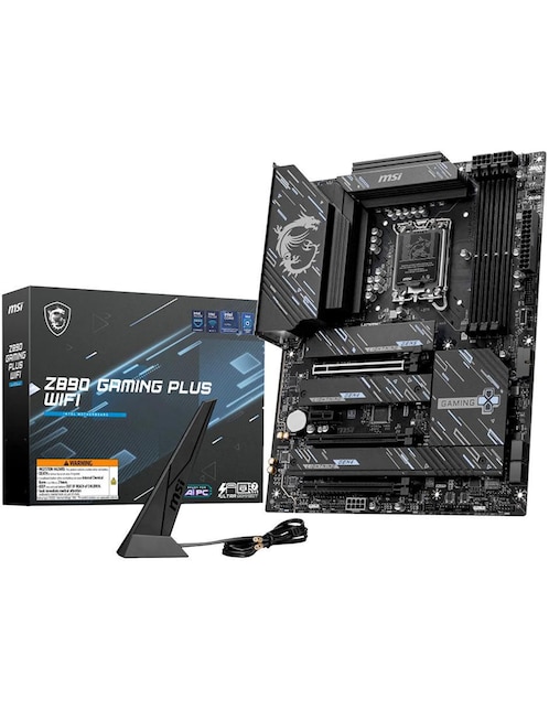 Tarjeta madre MSI Z890 Gaming Plus Wifi con procesador Intel