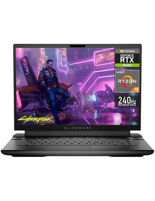 Laptop gamer Alienware M16 16 pulgadas QHD+ AMD Ryzen 9 NVIDIA GeForce RTX 4080 16 GB RAM 1 TB SSD