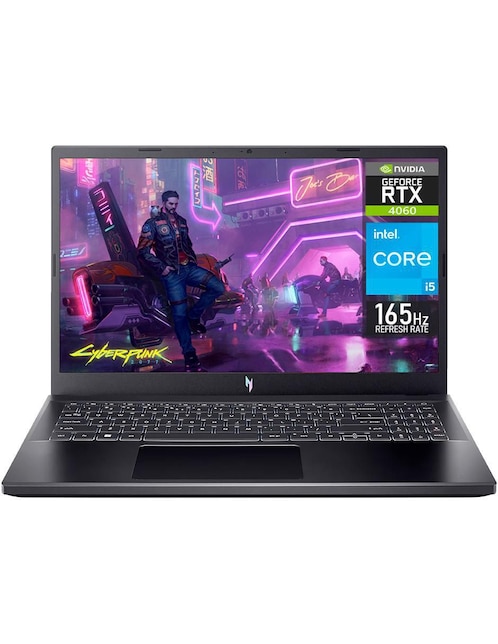 Laptop gamer Acer Nitro V15 15.6 pulgadas Full HD Intel Core i5 NVIDIA GeForce RTX 4060 16 GB RAM 512 GB SSD