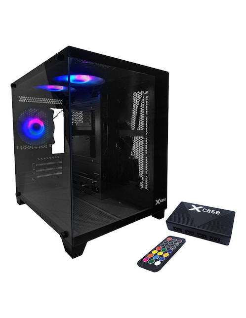 Kit de gabinete gamer xcase cube 3 ventiladores