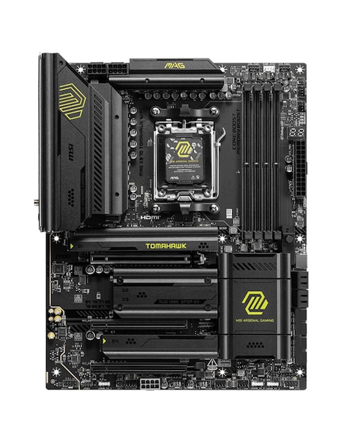 Tarjeta madre MAG X870 Tomahawk con procesador AMD Tarjeta madre MAG X870 Tomahawk con procesador AMD