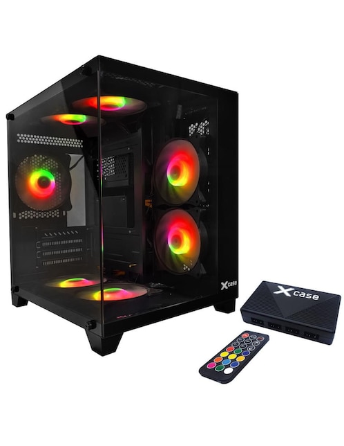 Kit de gabinete gamer Xcase Cube 7 ventiladores