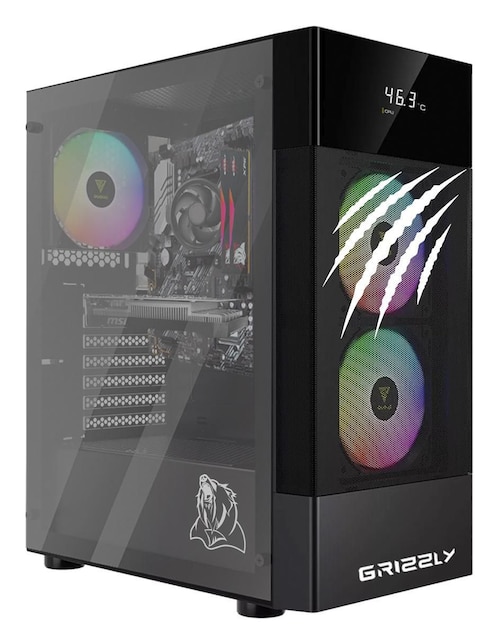 Computadora de escritorio Grizzly PG-AMD060 AMD Ryzen 5 NVIDIA GeForce GTX 1650 16 GB RAM 500 GB SSD