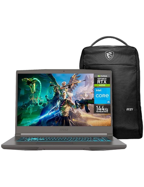 Laptop Gamer MSI Thin 15 15.6 pulgadas Full HD Intel Core i5 NVIDIA GeForce RTX 4050 16 GB RAM 512 GB SSD