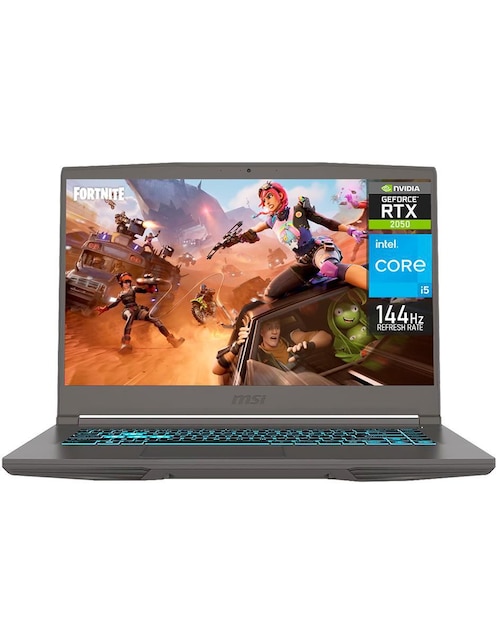 Laptop Gamer MSI Thin 15 15.6 pulgadas Full HD Intel Core i5 NVIDIA GeForce RTX 2050 16 GB RAM 512 GB SSD