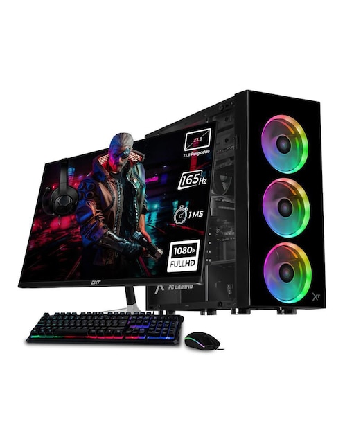 Computadora gamer Xtreme PC Gaming xtpcr532gb4060mdb 23.8 pulgadas Full HD AMD Ryzen 5 Nvidia Geforce RTX 4060 32 gb ram1 tb ssd