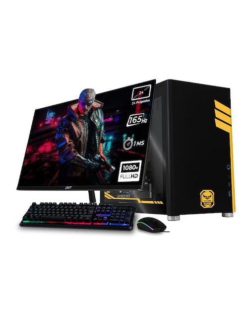 Computadora gamer Xtreme PC Gaming xtpcr516gb4060mtb 24 pulgadas Full HD AMD Ryzen 5 Nvidia geforce RTX 4060 16 gb ram 1 tb ssd