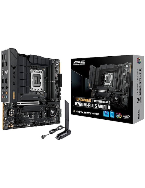 Tarjeta madre Asus TUF B760M-Plus Wifi Li con procesador Intel