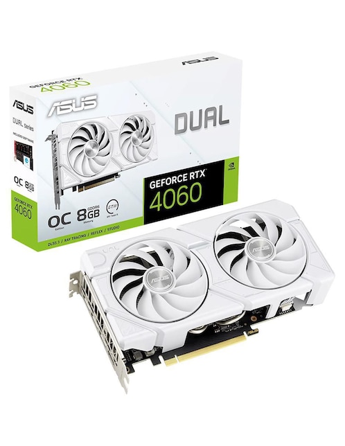 Tarjeta de video Asus RTX 4060 Evo White Oc