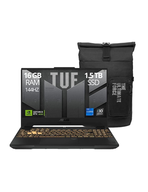 Laptop Gamer ASUS TUF F15 15.6 pulgadas Full HD Intel Core i7 NVIDIA GeForce RTX 4050 16 GB RAM 1.5 TB SSD