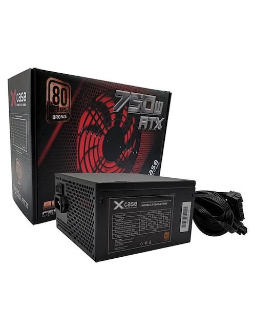 Fuente de poder Xcase 80 Plus Bronze