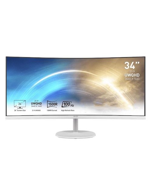 Monitor MSI UWQHD 34 pulgadas MP341CQW
