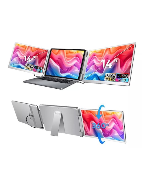 Monitor portátil Mr. Gadgets standard full HD 14 pulgadas S7